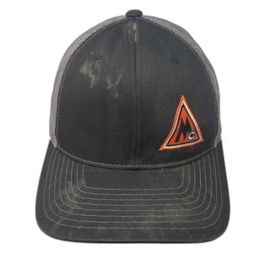 Richardson Trucker Hat Black One Size Mesh Back Snapback 112 Logo Adjustable Hat